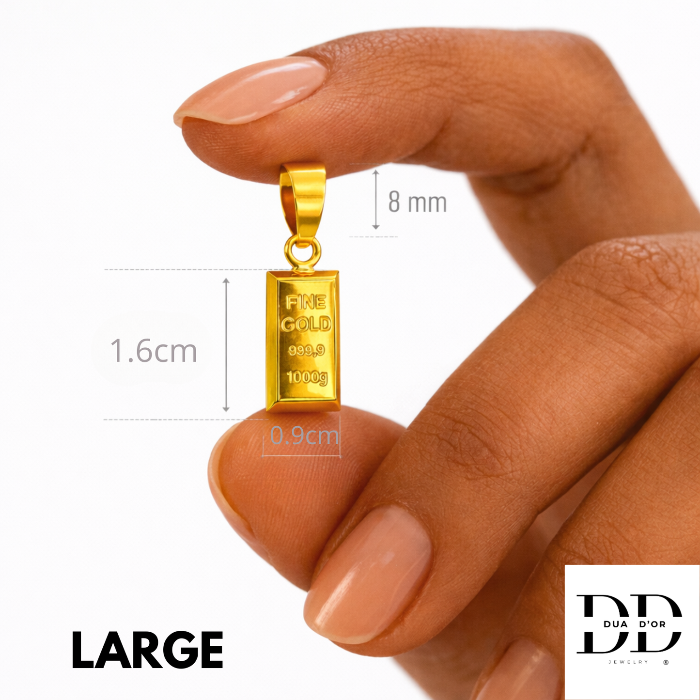 Gold bar Halsketting