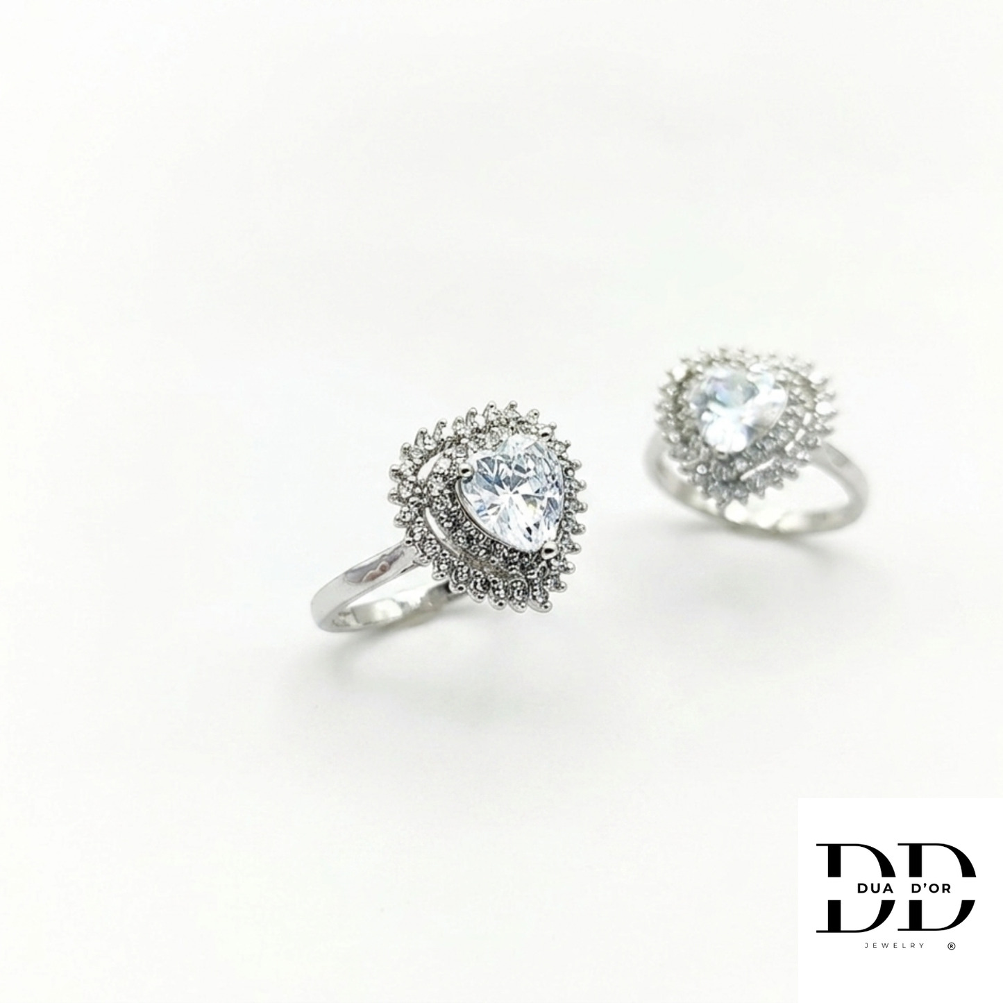 Royal Heart Ring, Goud & Zilver
