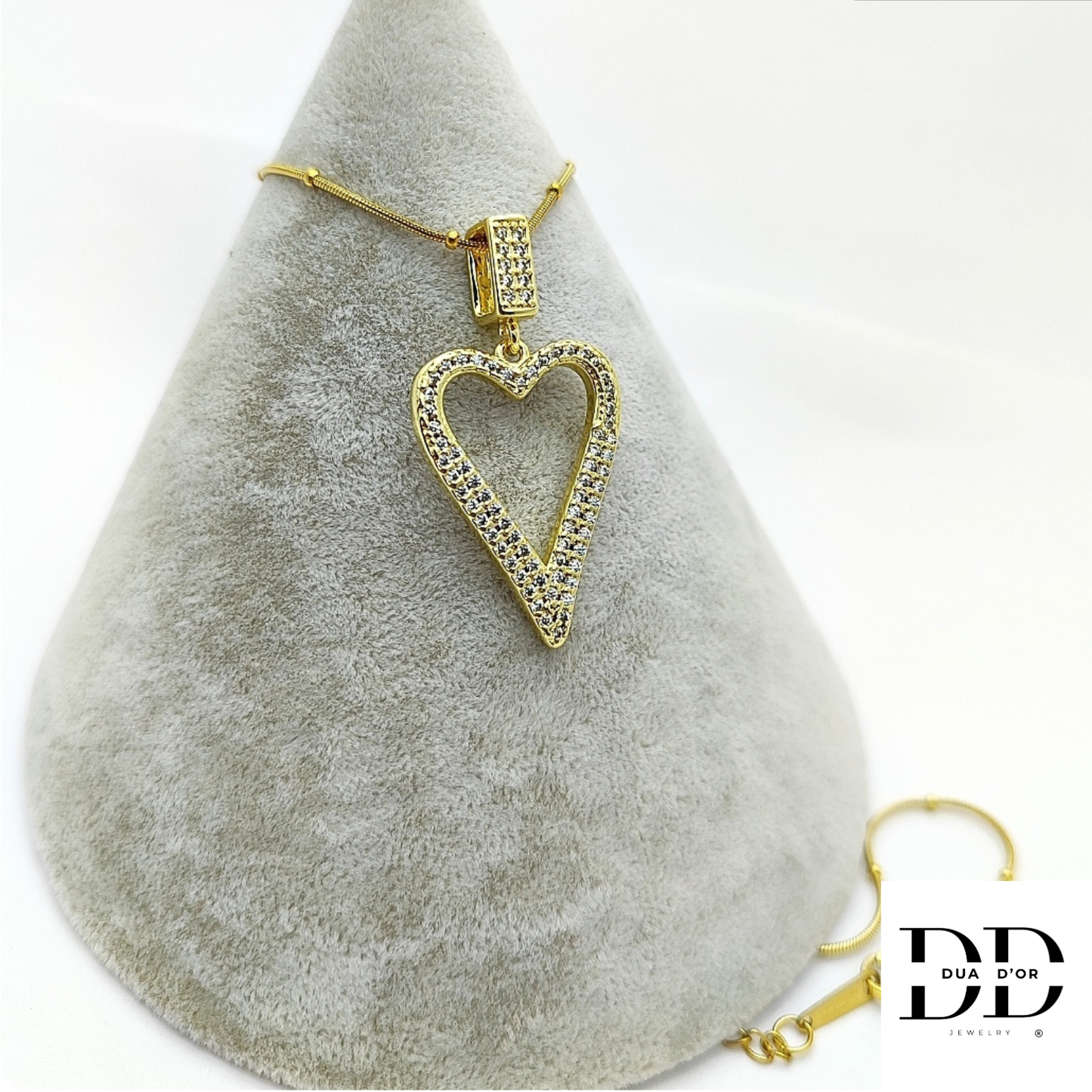 Golden hart Halsketting