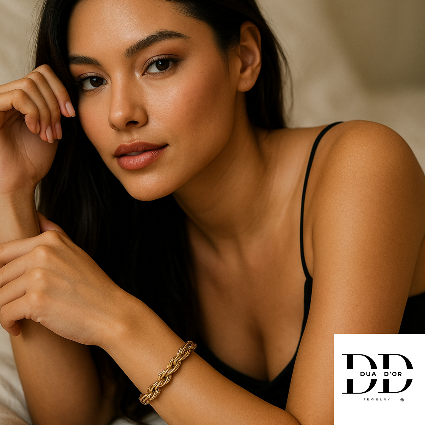 Armband Dua Luxe, Goud Omhuld