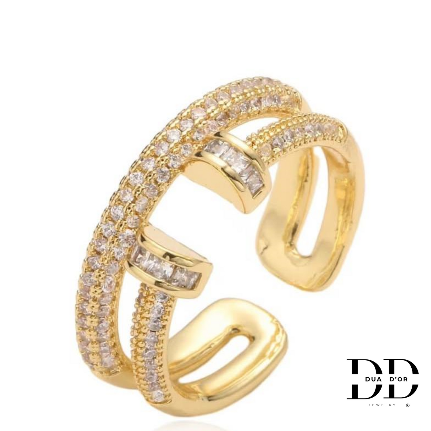 Golden Symphony Ring