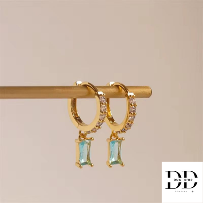 Emerald Grace Zirconia Oorbellen