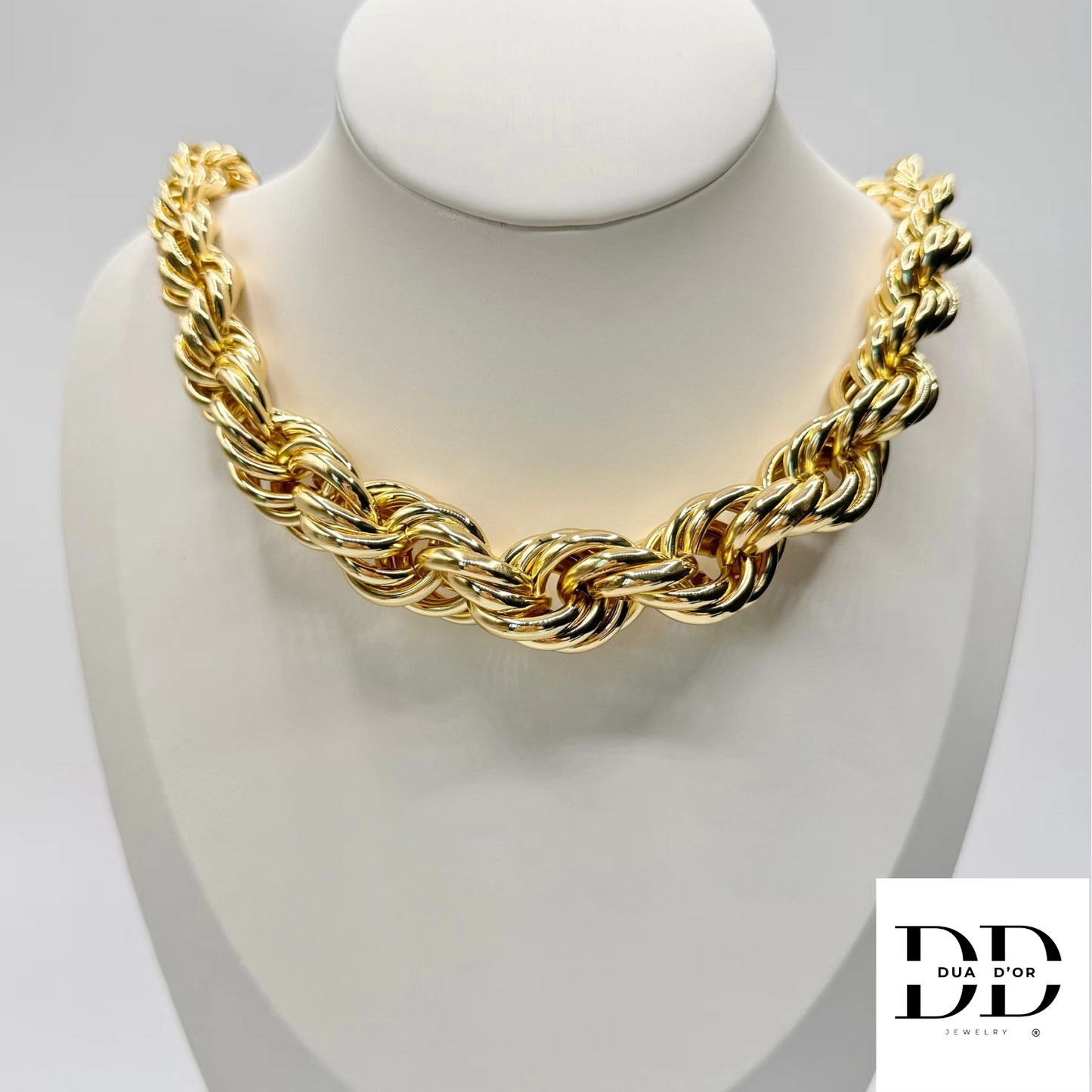 Hiphop Chunky Halsketting Goud/Zilver