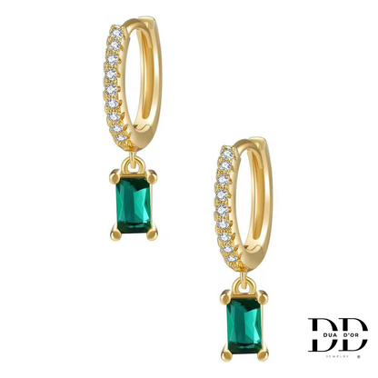 Emerald Grace Zirconia Oorbellen