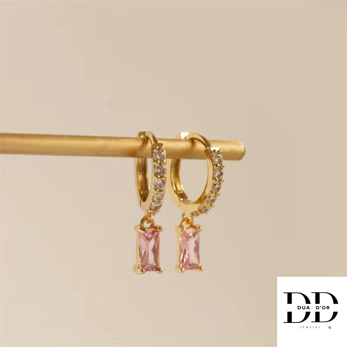 Emerald Grace Zirconia Oorbellen