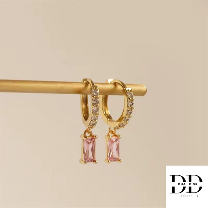 Emerald Grace Zirconia Oorbellen