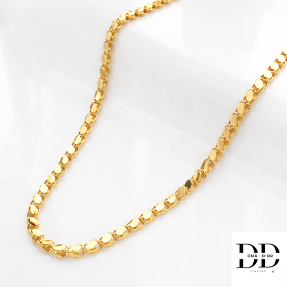 Halsketting Zara XL, Goud Omhuld