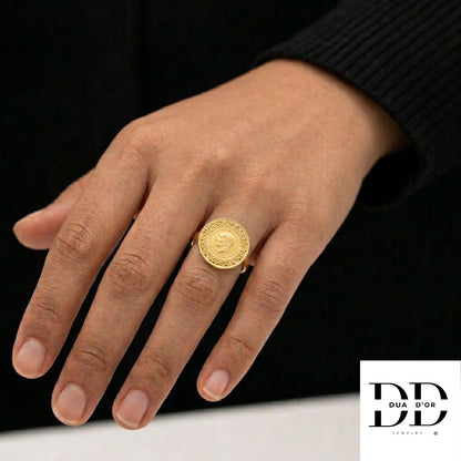 Golden Coin Ring