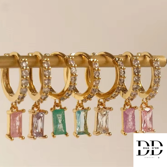 Emerald Grace Zirconia Oorbellen