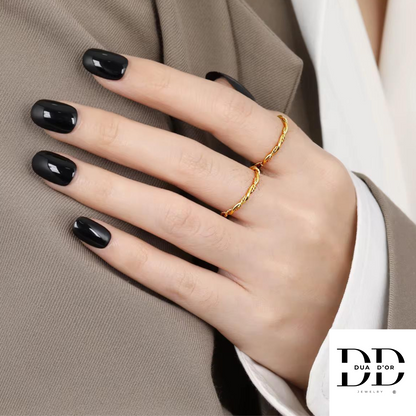 Twisted Ring, Goud/Zilver