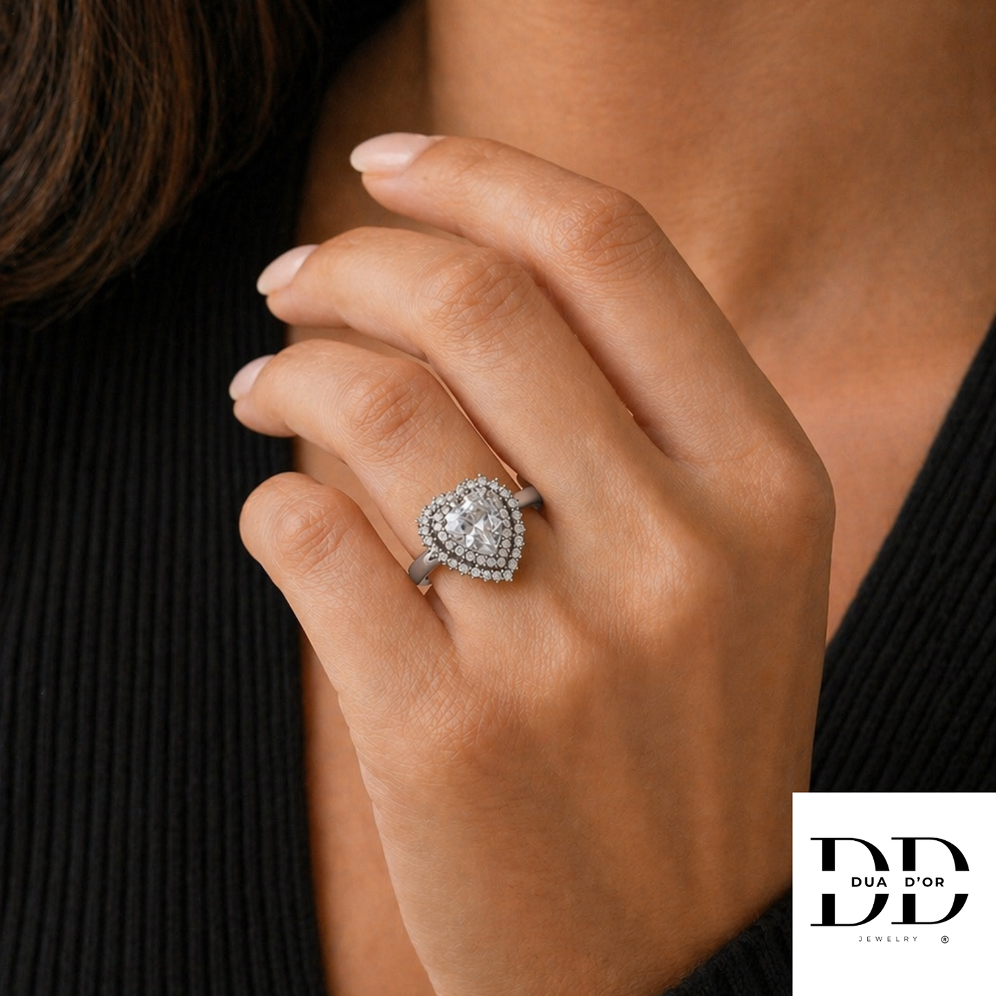 Royal Heart Ring, Goud & Zilver