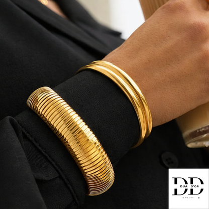 Armband, Smooth Brace Goud/Zilver