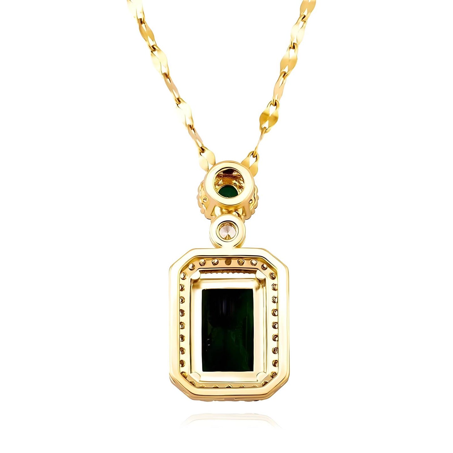 Emerald Look Green, 18K Goud Omhuld