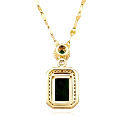 Emerald Look Green, 18K Goud Omhuld