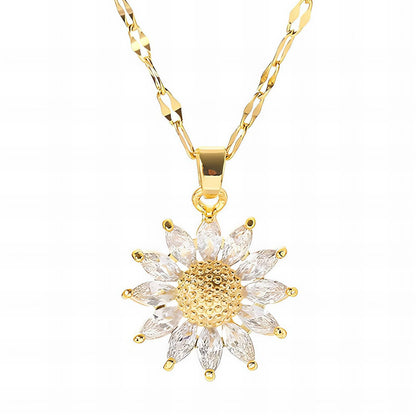 Flower Necklace, 18K Goud Omhuld