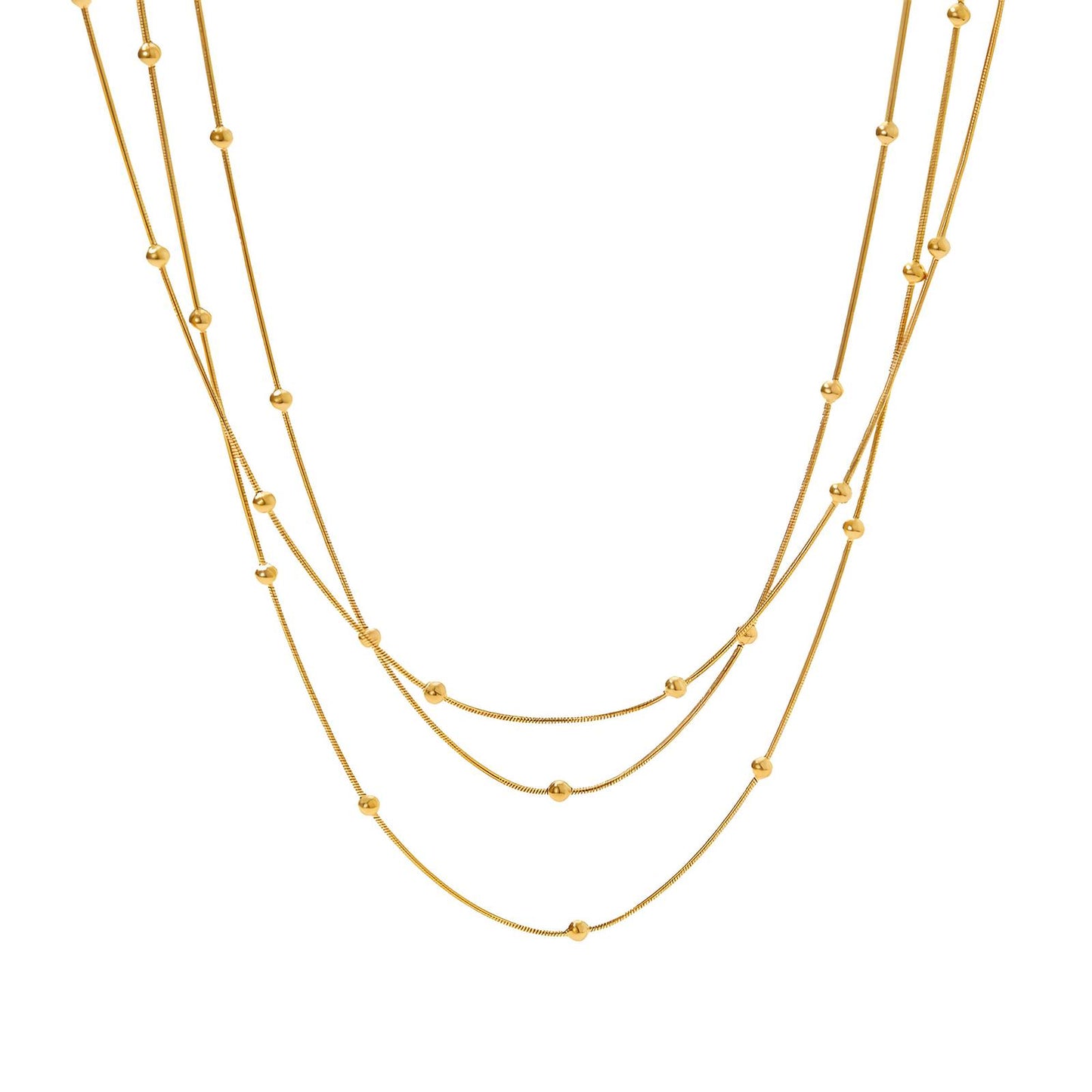 Gold Triple Layer, 18K Goud Omhuld