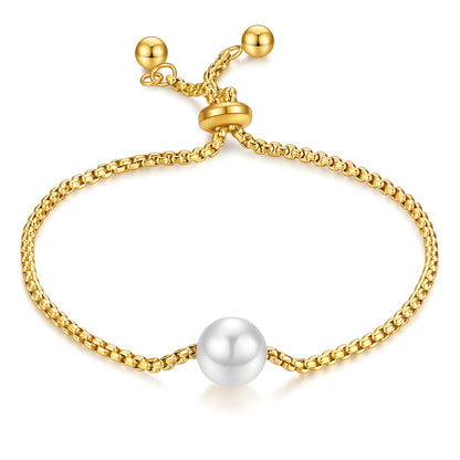 Pearl Touch Armband, 18K Goud Omhuld