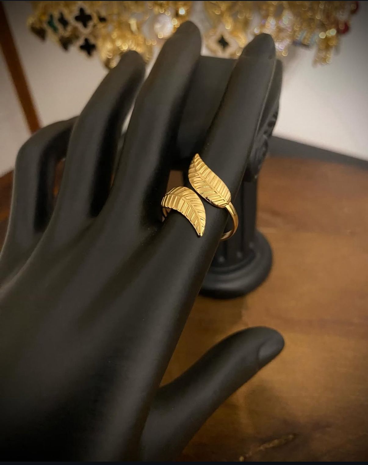 Leaves Ring, 18K Goud Omhuld