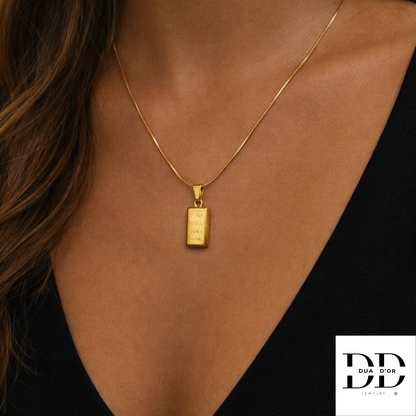 Gold bar Halsketting