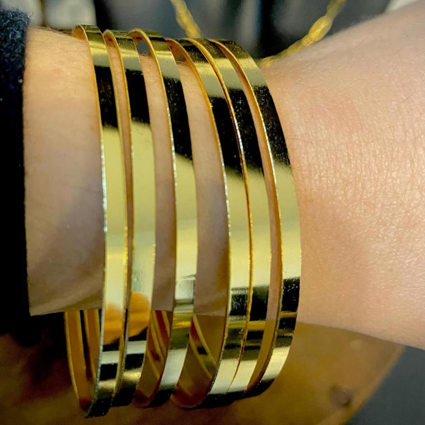 AJDA – Smooth Gold Armband