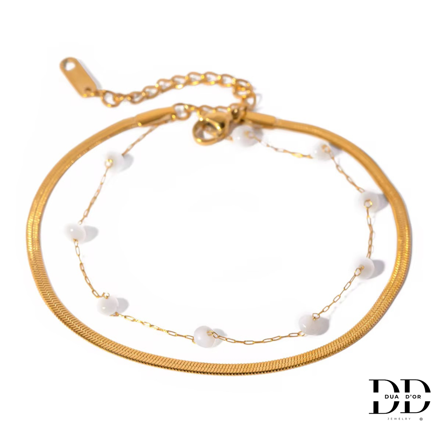 Selene Dubbele Enkelketting