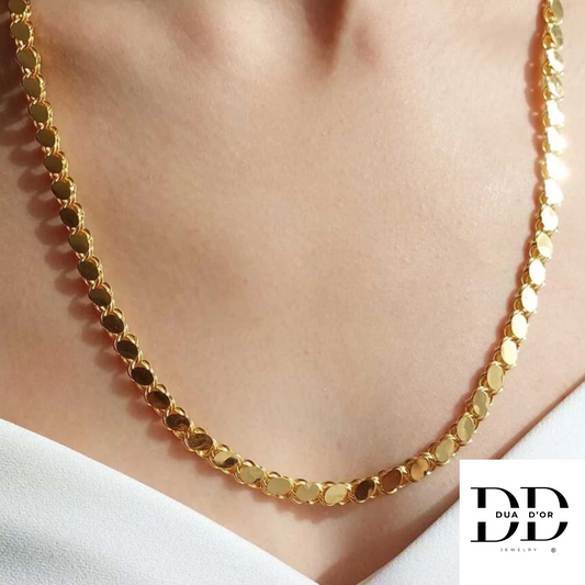 Halsketting Zara XL, Goud Omhuld