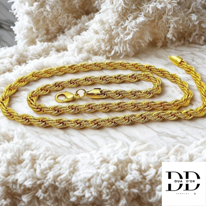 Halsketting Dua-Luxe Lang, Goud Omhuld