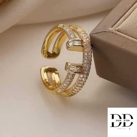 Golden Symphony Ring