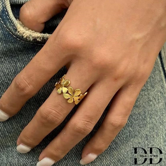 Golden Blossom Ring