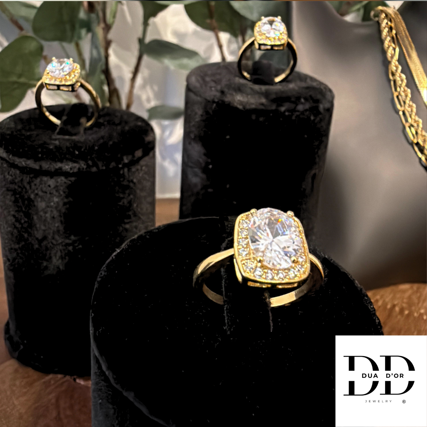 Radiance Crown Ring Goud & Zilver