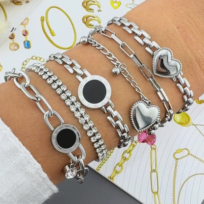 Lumière Armband Zilver, Stainless Steel